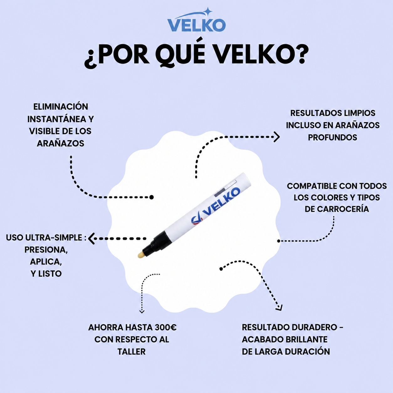 Velko - Bolígrafo Reparador de Arañazos