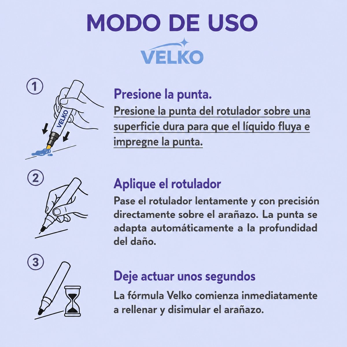 Velko – Lápiz Reparador de Arañazos